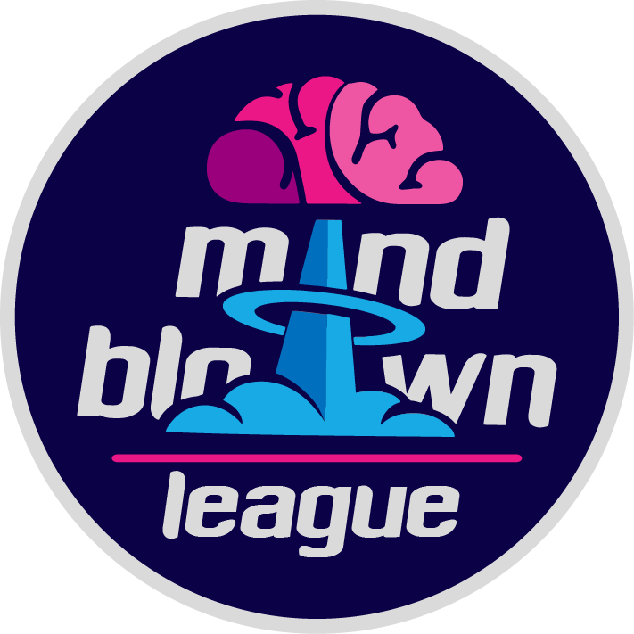 Mind Blown League logo with background